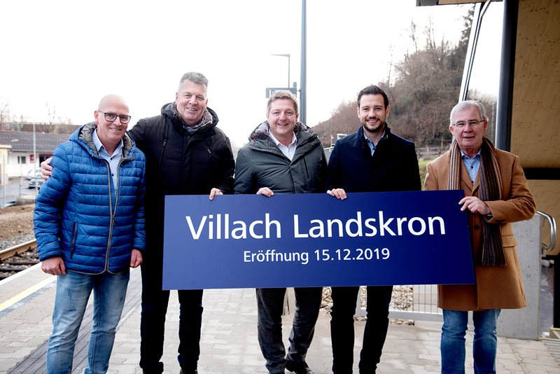 Neue Stadtbahnhaltestelle in Landskron eröffnet