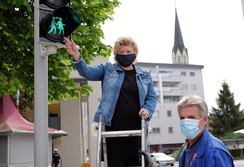 Ampelpärchen nun auch in Villach