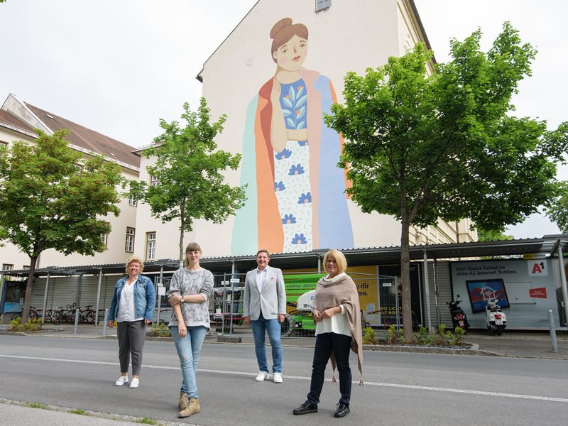 Ein buntes Zeichen für urbane Kunst und Diversität