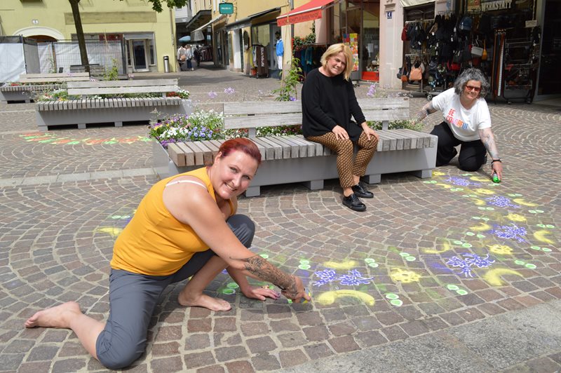 Farbenfrohe Straßenkunst