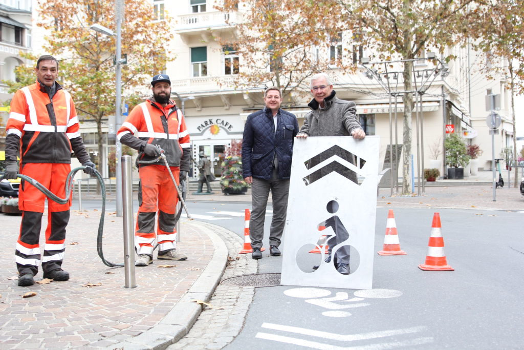 Stadt macht Radlerinnen und Radler sichtbarer