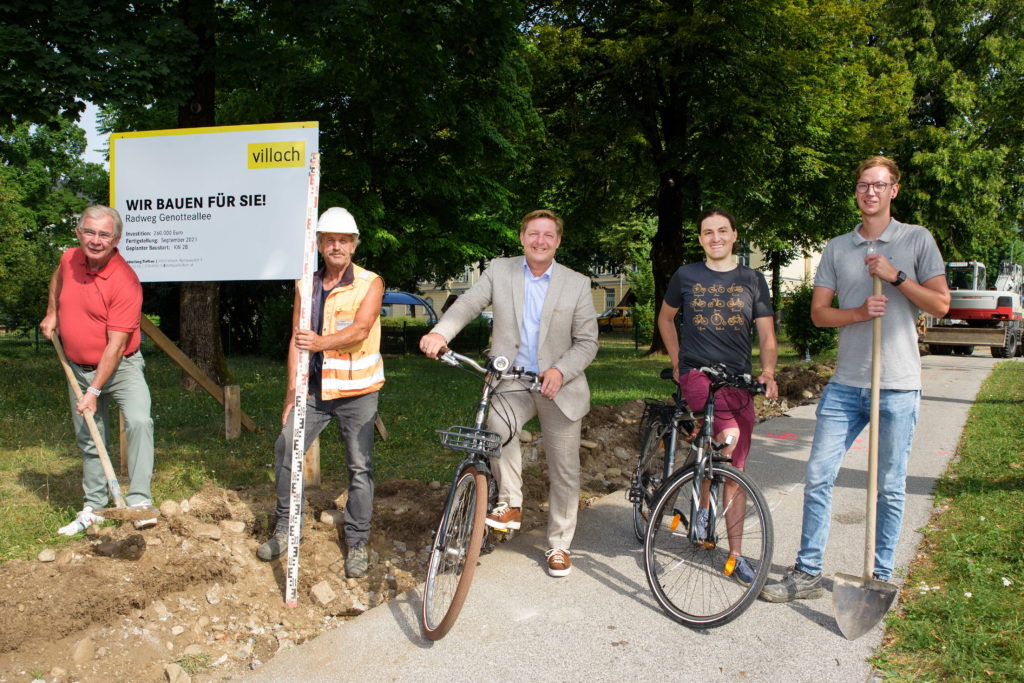 Spatenstich für Radweg in der Genotteallee