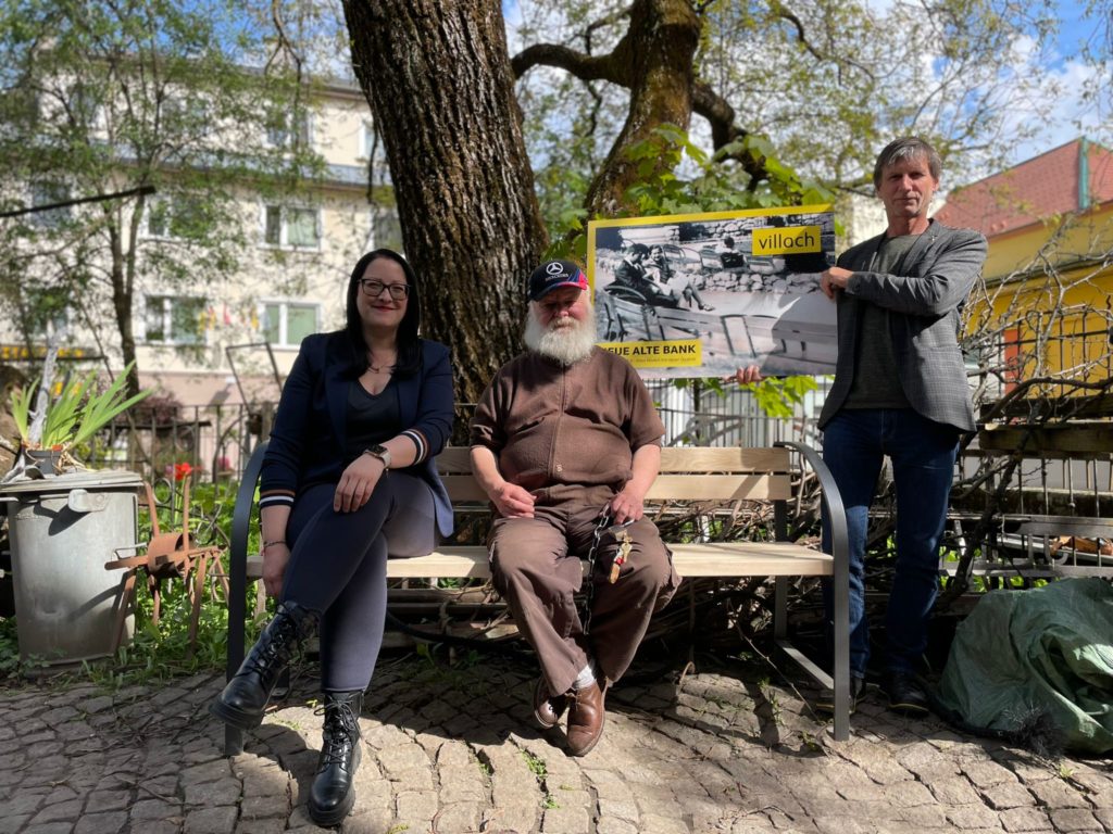 Historische Stadtpark-Bank kehrt wieder zurück