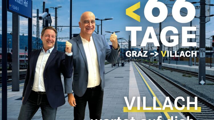 Villach zählt die Tage: In <66 Minuten ins Herz Kärntens