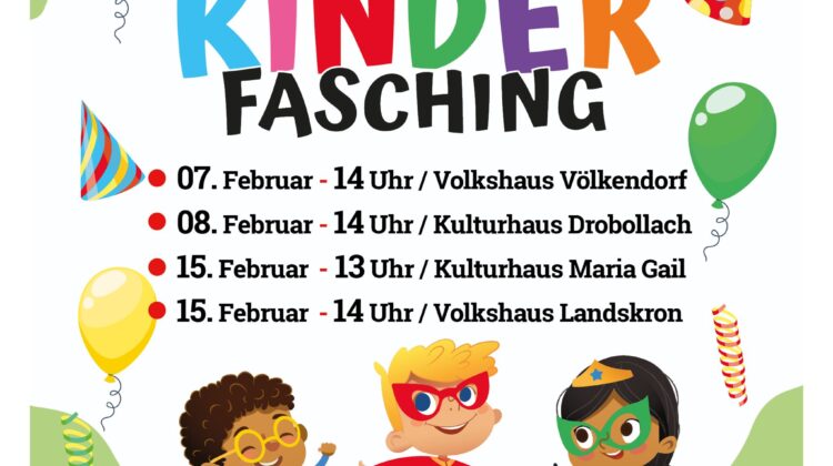 Kinderlachen im Mittelpunkt: SPÖ Villach lädt zum bunten Kinderfasching